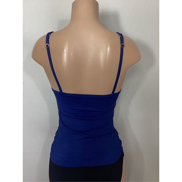 New. Bleu Rod Beattie v-neck navy tankini top. Size 4. Retails $91 - Picture 4 of 8